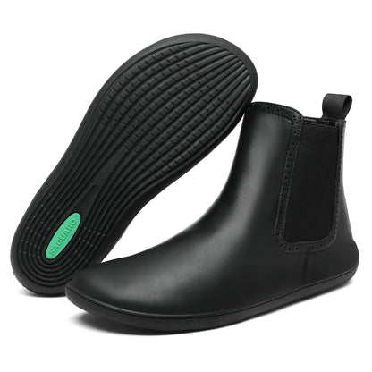 Muse II - Negro - Chelsea style Barefootshoes
